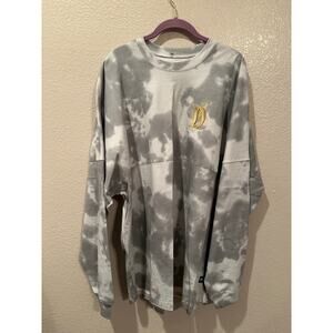NWT Disney Park Disneyland Cinderella Castle Gold Foil Tie-Dye Spirit Jersey XXL
